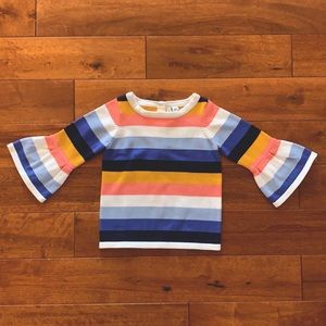 Janie and Jack striped bell sleeve sweater 5